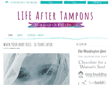 Tablet Screenshot of lifeaftertampons.com